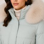 Estelle | Women's Water-Resistant Fur-Trimmed Hooded Puffer Parka – Relaxed Longline Winter Coat