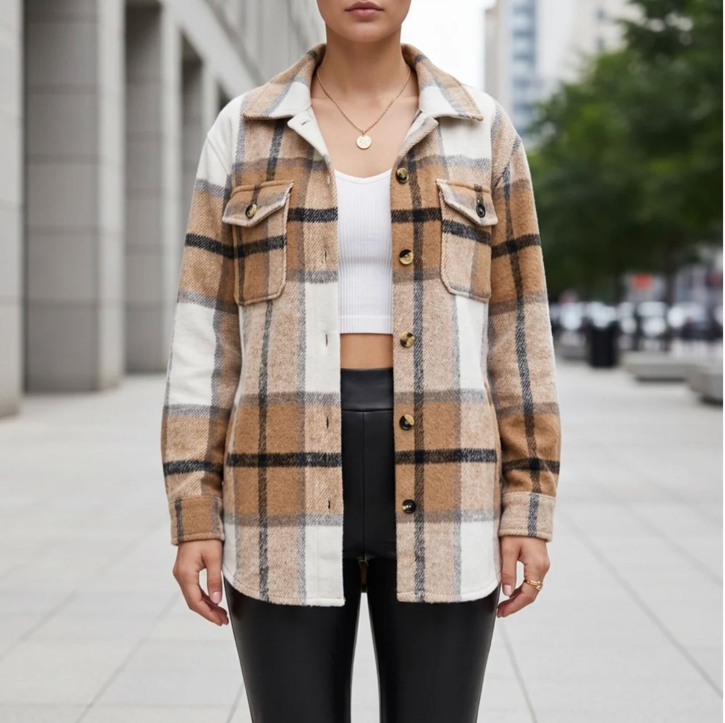 Wren | Red Plaid Flannel Shacket for Women