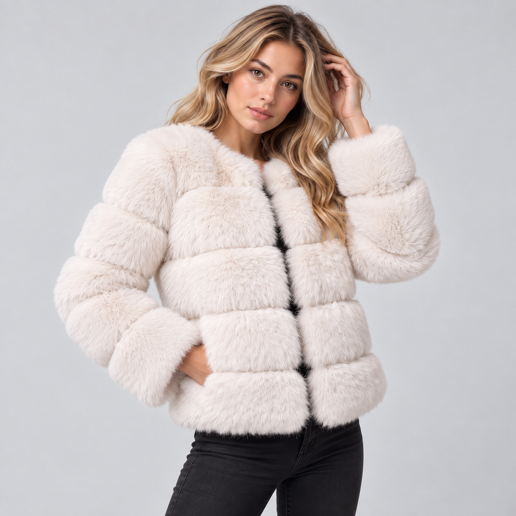 Calista | Elegant Faux Fur Jacket for Women with Plush Fluffy Texture