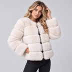 Calista | Elegant Faux Fur Jacket for Women with Plush Fluffy Texture