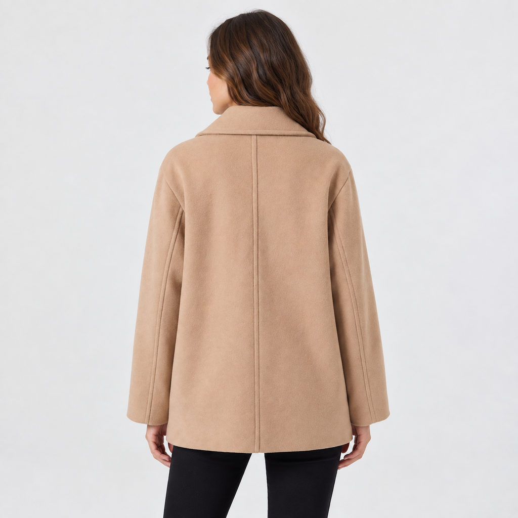 Lisandra | Effortless Wool Blend Coat for Women with Oversized Longline Fit