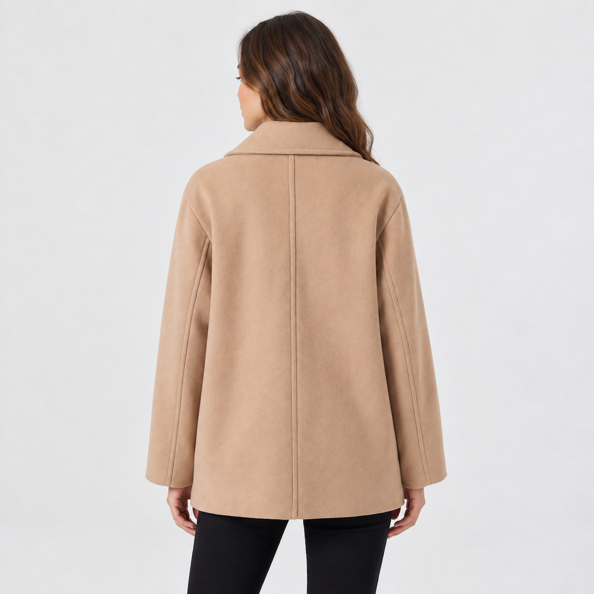Lisandra | Effortless Wool Blend Coat for Women with Oversized Longline Fit