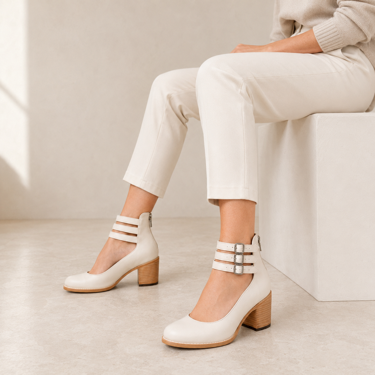 Odetta | Heeled Ankle Boots with Block Heel