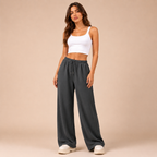 Solveig – Relaxed Straight-Leg Joggers in Cotton Blend