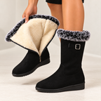 Odeline | Cosy Tall Snow Boots for Women with Refined Winter Styling – Warm Winter Boots