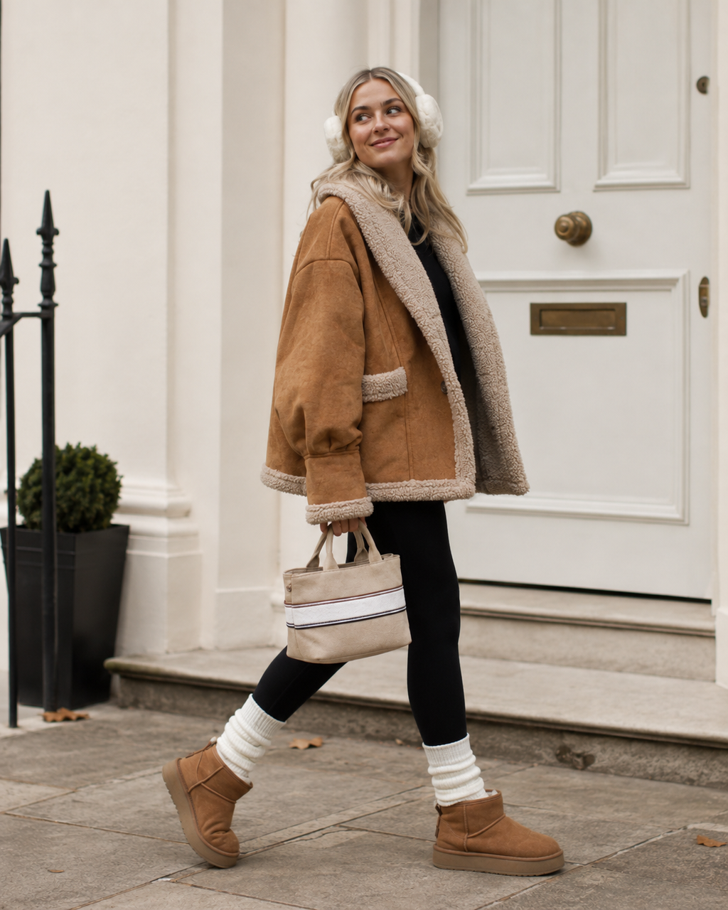 Genevieve – Cosy Faux Suede Winter Jacket with Warm Lining