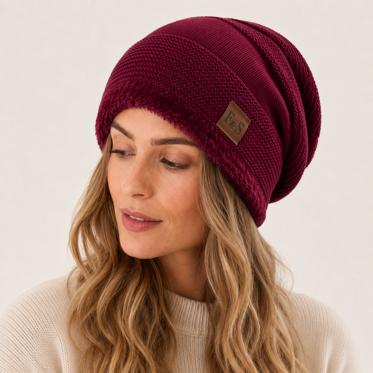 Adalene | Cosy Fleece-Lined Beanie Hat for Women