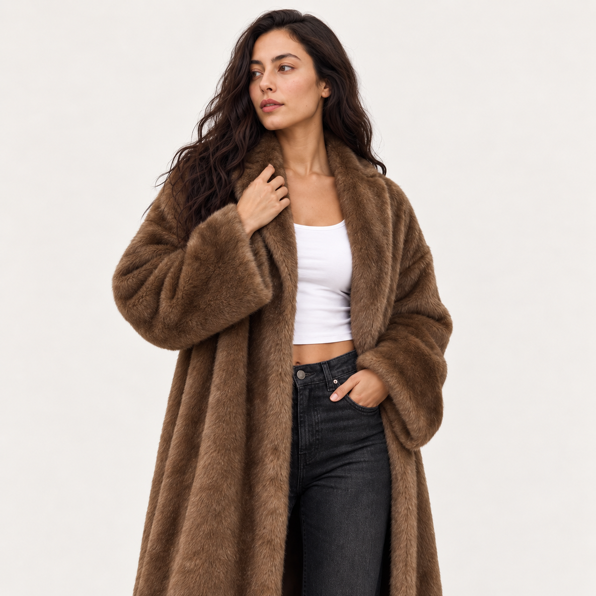 Rosalie | Sophisticated Fur Coat for Women with Luxurious Longline Shape