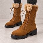 Rosamonde | Elegant Fur Knee Boots for Women with Cosy Winter Trim