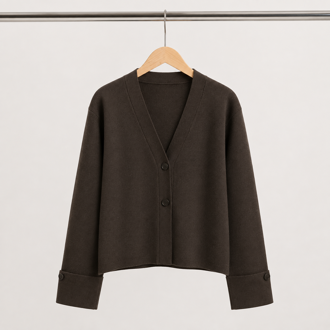 Séraphine | Casual V-Neck Cardigan with Buttons for Women