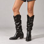 Soleane | Elegant Knee High Boots for Women with Soft Shape & Block Heel