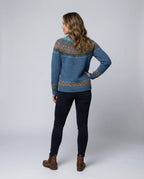 Freyja – Women's Green Vintage Icelandic Knit Sweater