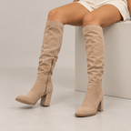 Ismerie | Elegant Over the Knee Boots for Women with Classic Block Heel