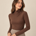 Thea | Fitted Polo Neck Top