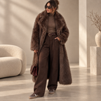 Matilde | Sophisticated Women’s Longline Faux Fur Coat