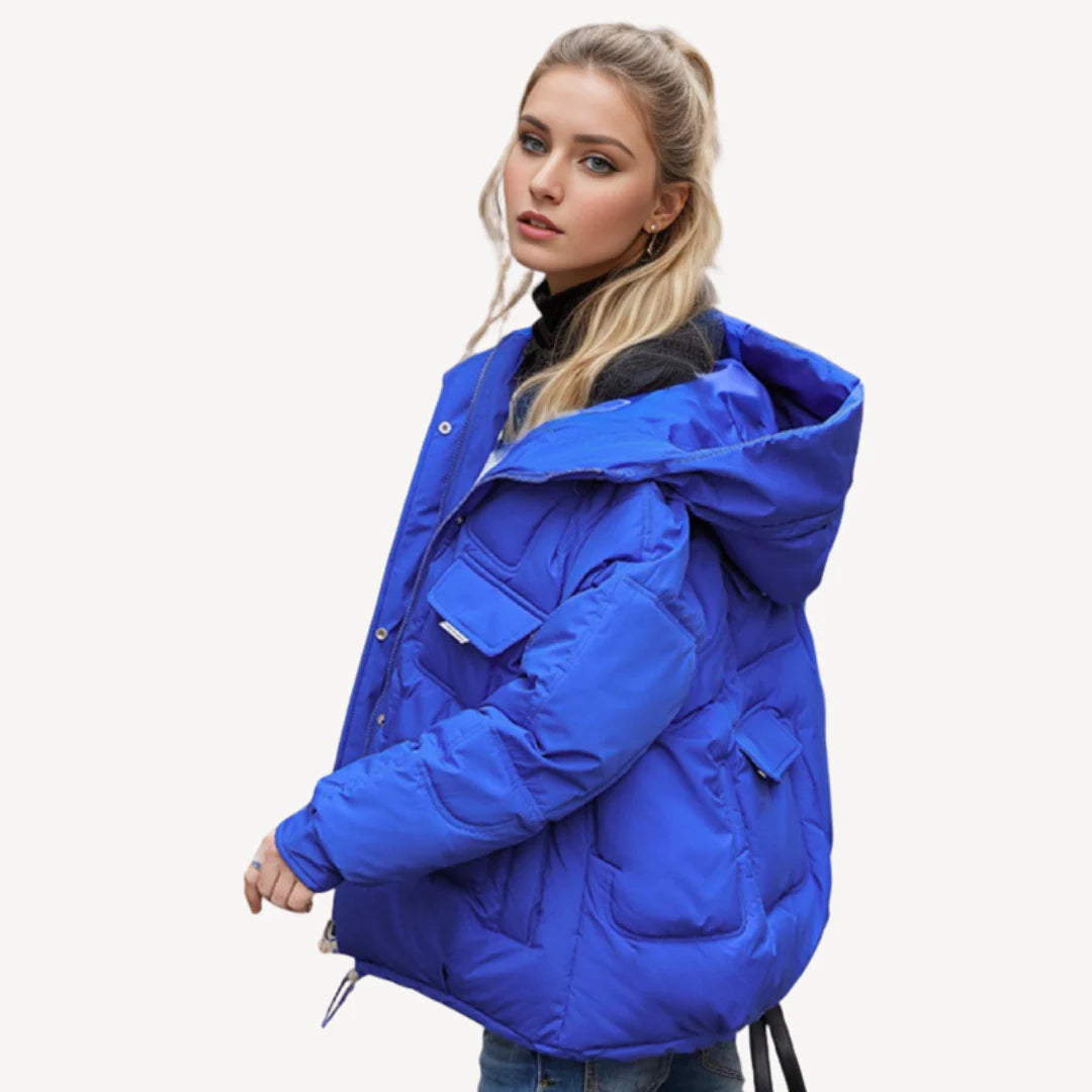 Elspeth – Women's Brown Oversized Puffer Jacket