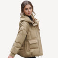 Elspeth – Women's Brown Oversized Puffer Jacket
