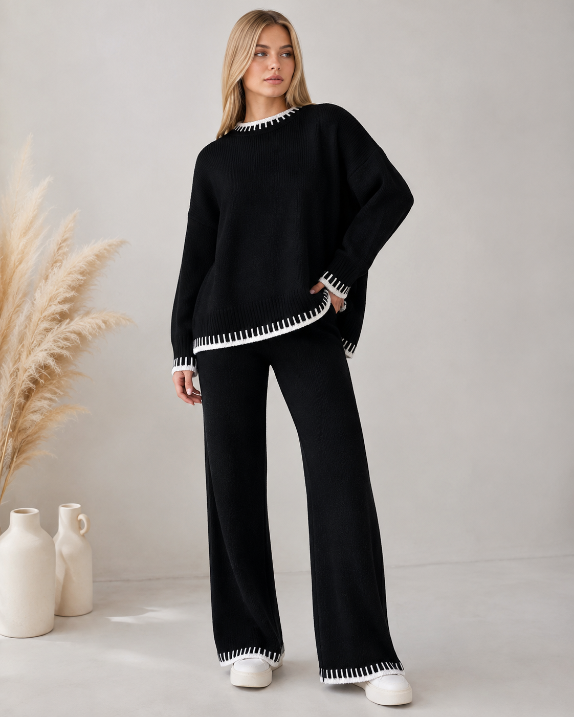 Rosalind | Long Sleeve Loungewear Set with Relaxed Fit