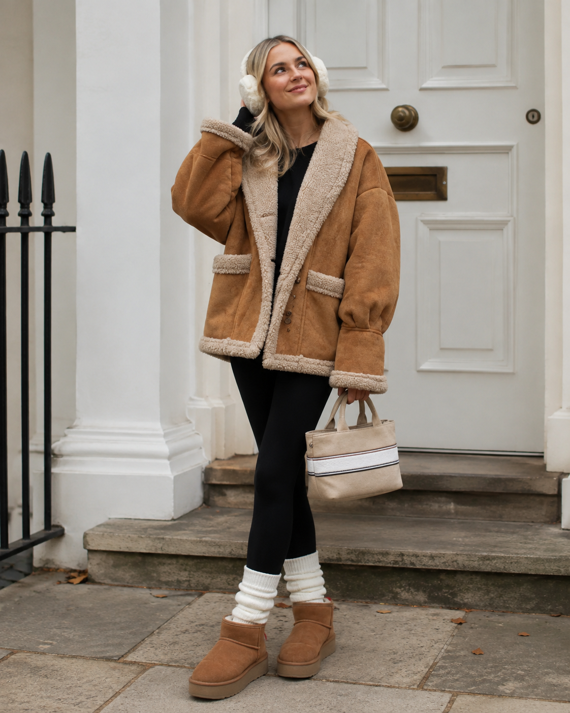 Genevieve – Cosy Faux Suede Winter Jacket with Warm Lining
