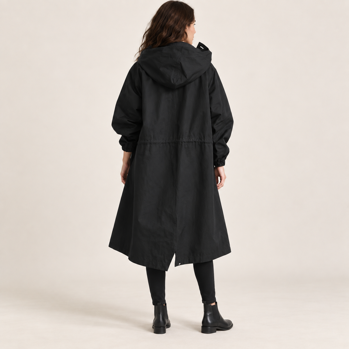 Marchmont | Chic Women’s Hooded Longline Trench Coat with Tie Belt