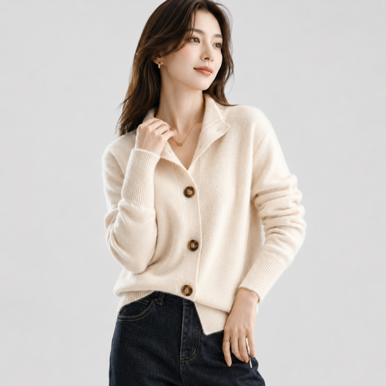 Constance | Refined Button-Front Cardigan for Women