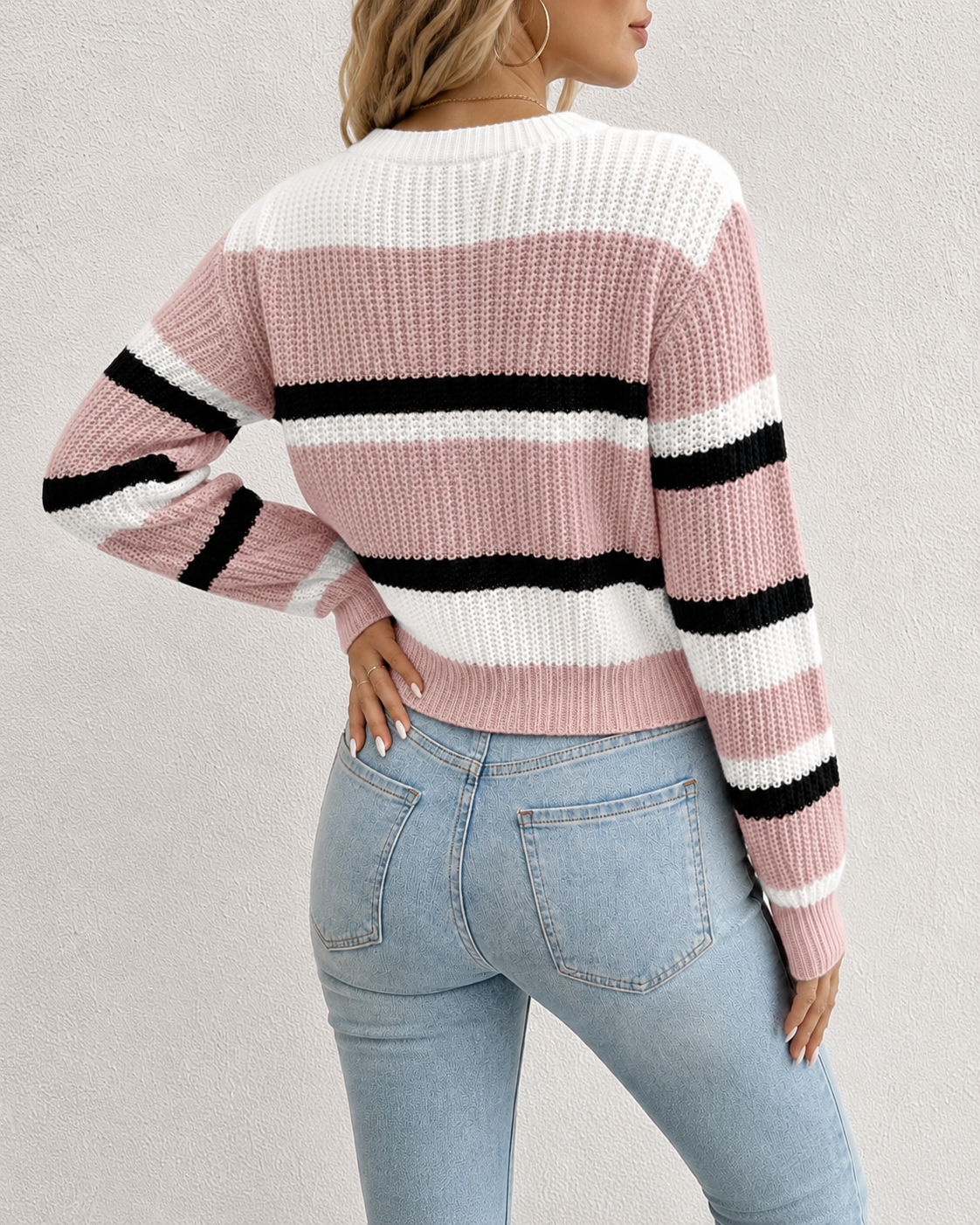 Linnea | Striped Round-Neck Sweater for Women