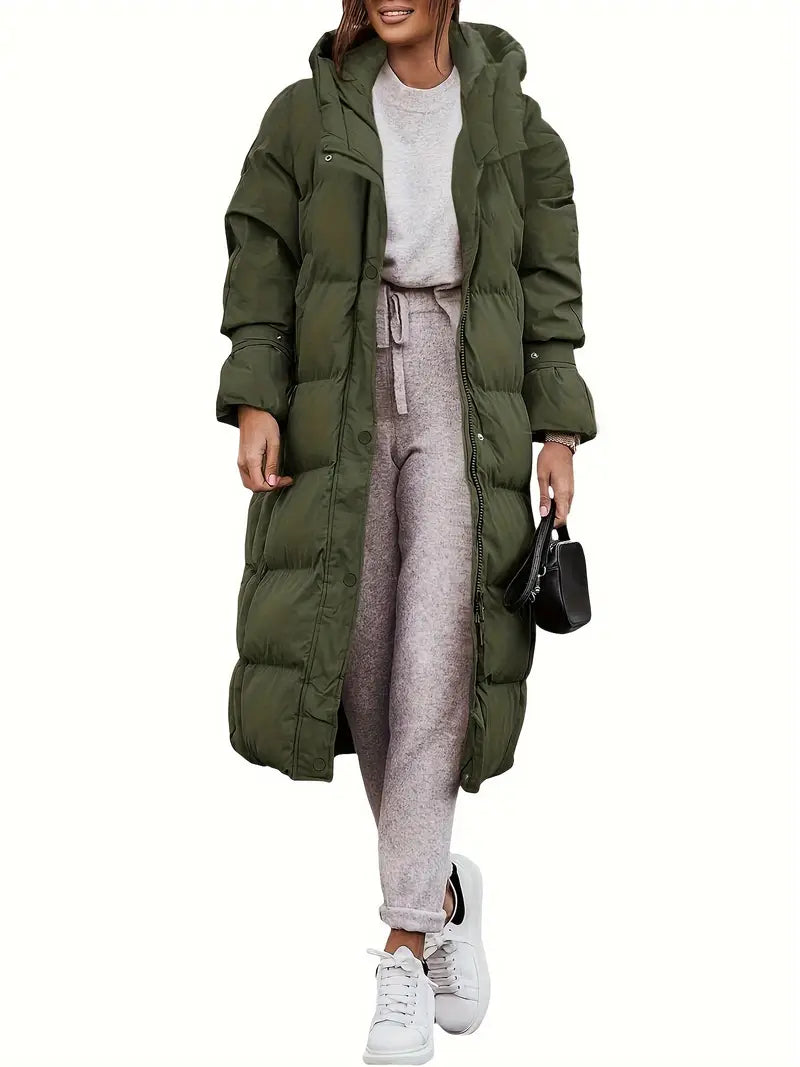 Seraphina – Women's White Hooded Puffer Coat