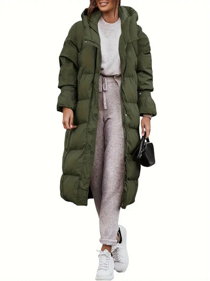 Seraphina – Women's White Hooded Puffer Coat