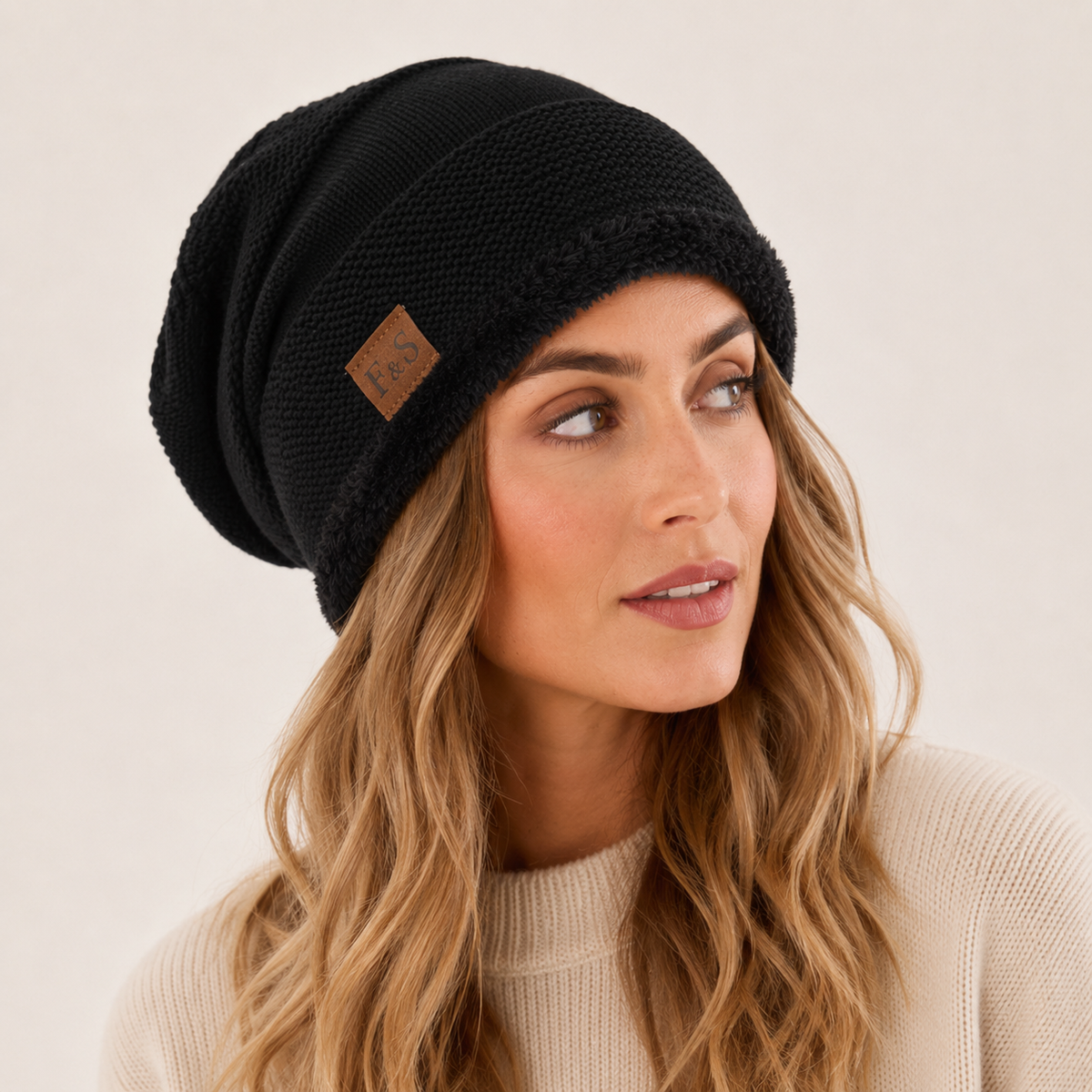 Adalene | Cosy Fleece-Lined Beanie Hat for Women