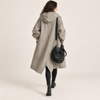 Marchmont | Chic Women’s Hooded Longline Trench Coat with Tie Belt