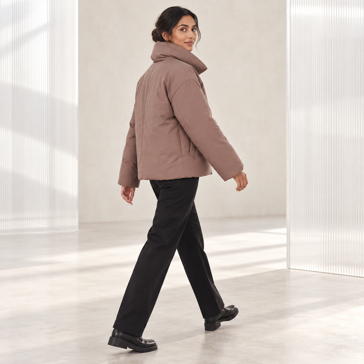 Delphine | Effortless Womens Puffer Coat with Oversized Contemporary Fit