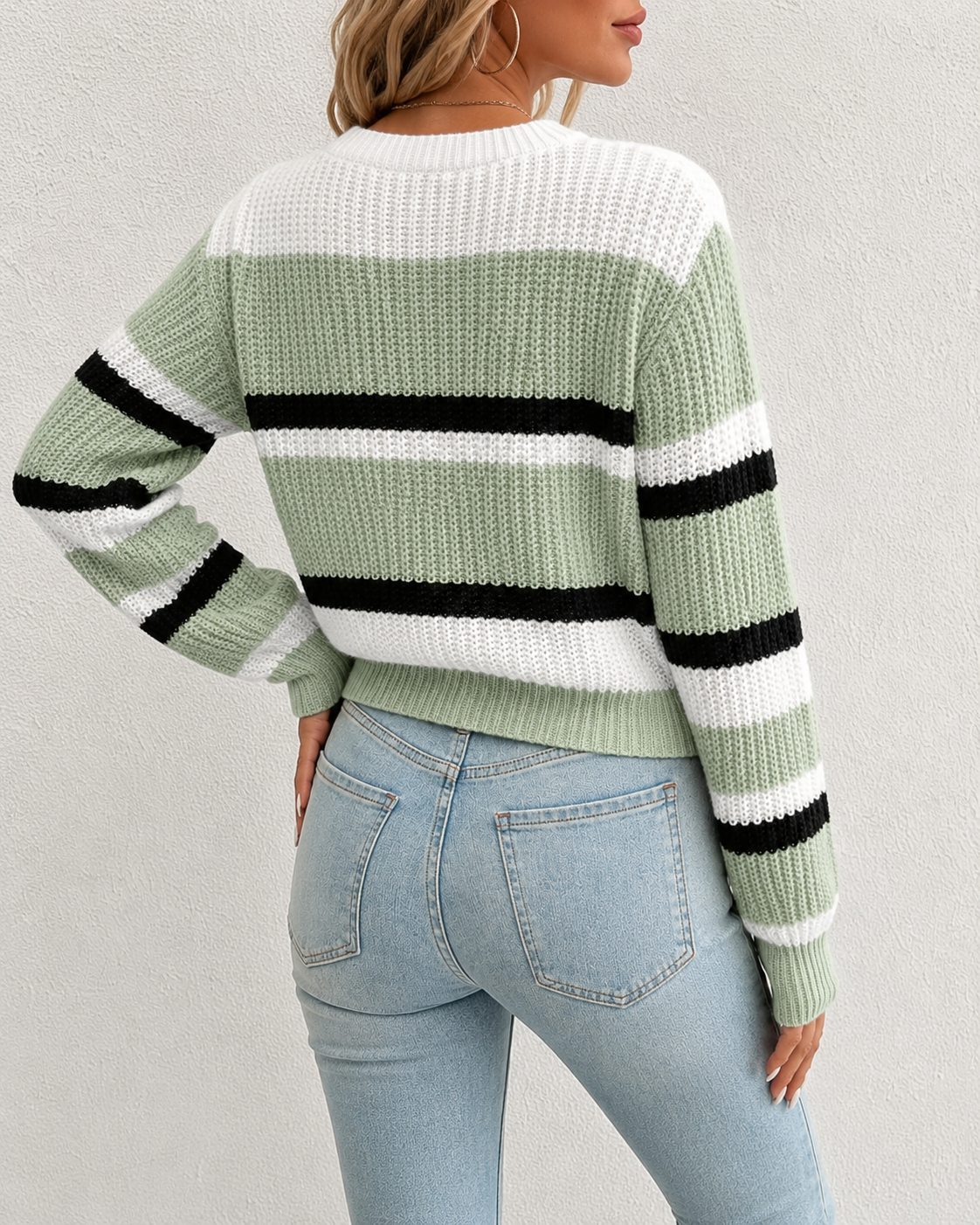 Linnea | Striped Round-Neck Sweater for Women