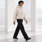 Solene | Chic Cropped Puffer Jackets for Women with Sporty Hooded Finish
