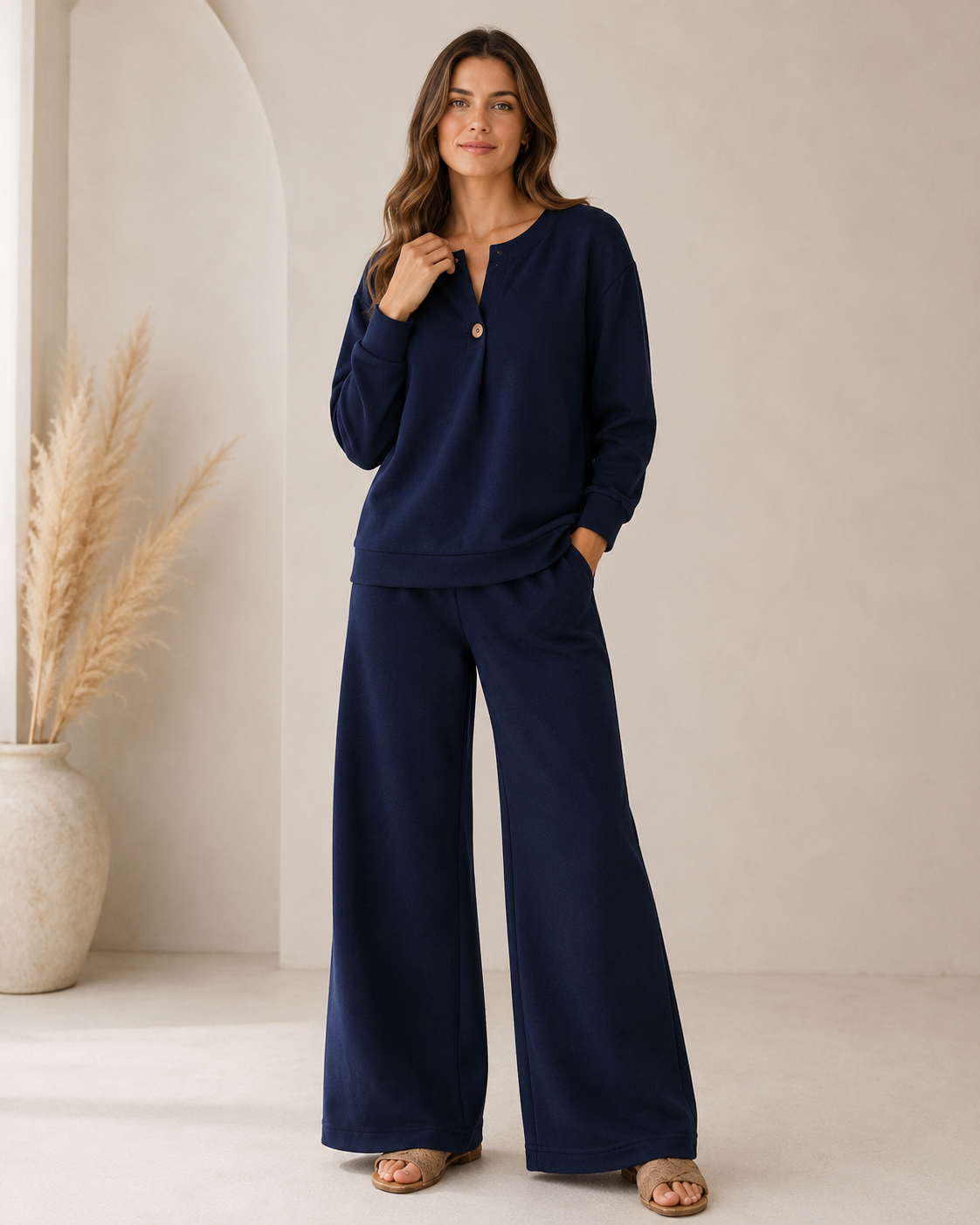 Genevra | Relaxed Two-Piece Lounge Set for Women