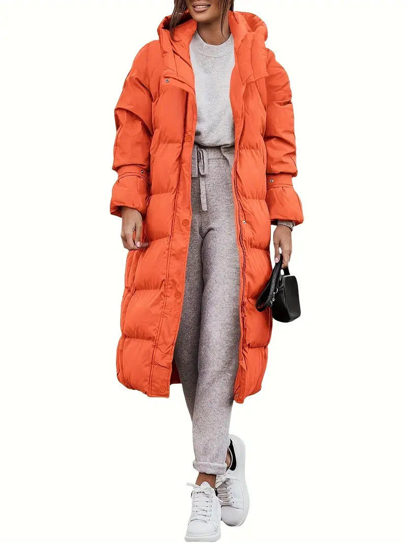 Seraphina – Women's White Hooded Puffer Coat