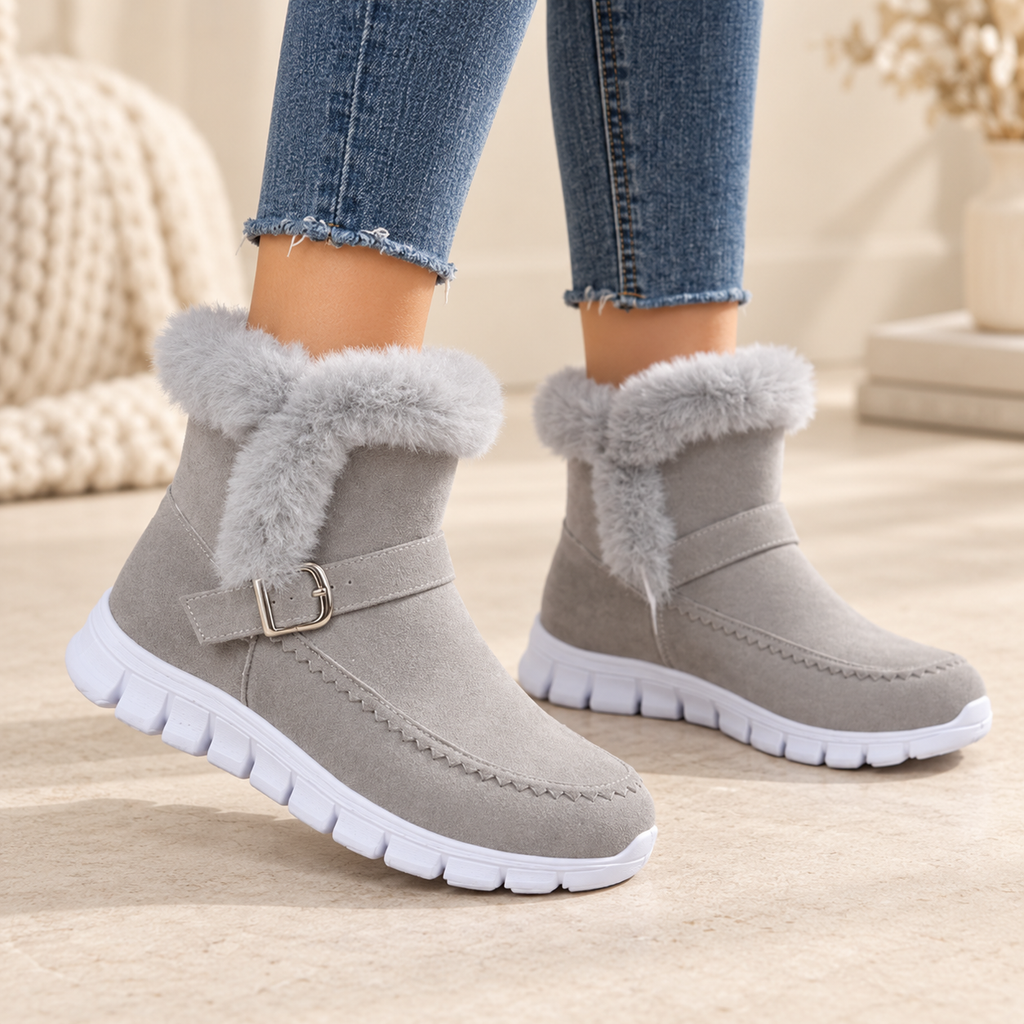 Calla | Cosy Faux Suede Ankle Boots for Women