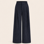 Isadora – Pinstripe Wrap Top & Wide Leg Trouser Co-Ord