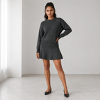 Leonora | Elegant Knit Two Piece Set for Women with Fitted Top & Matching Trousers