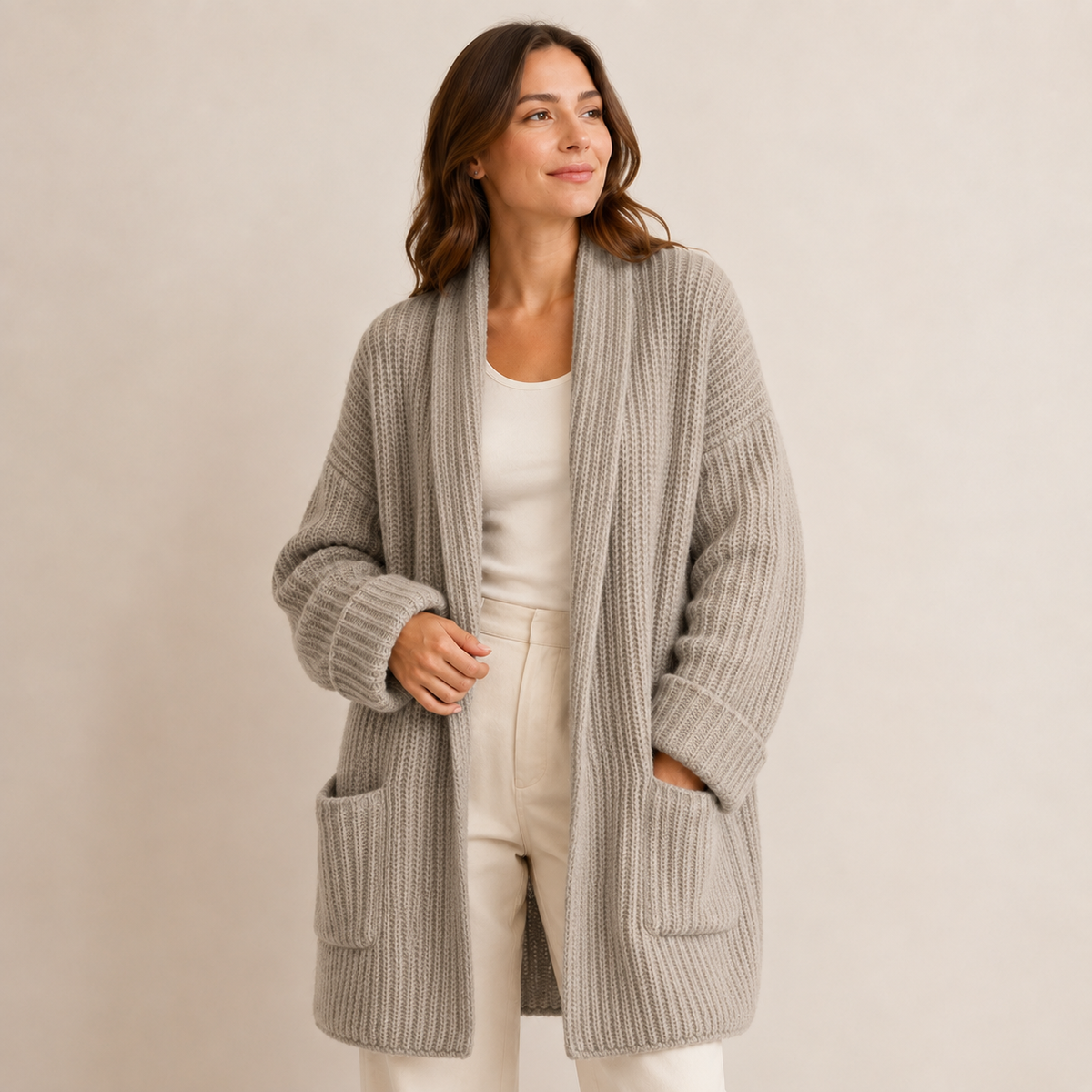 Lisette | Elegant Wrap Cardigan for Women with Relaxed Oversized Fit