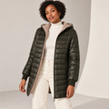Isabelle | Hooded Warm Puffer Jacket with Ribbed Cuffs