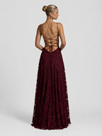 Isadora – Floral Print Maxi Dress with Thin Straps