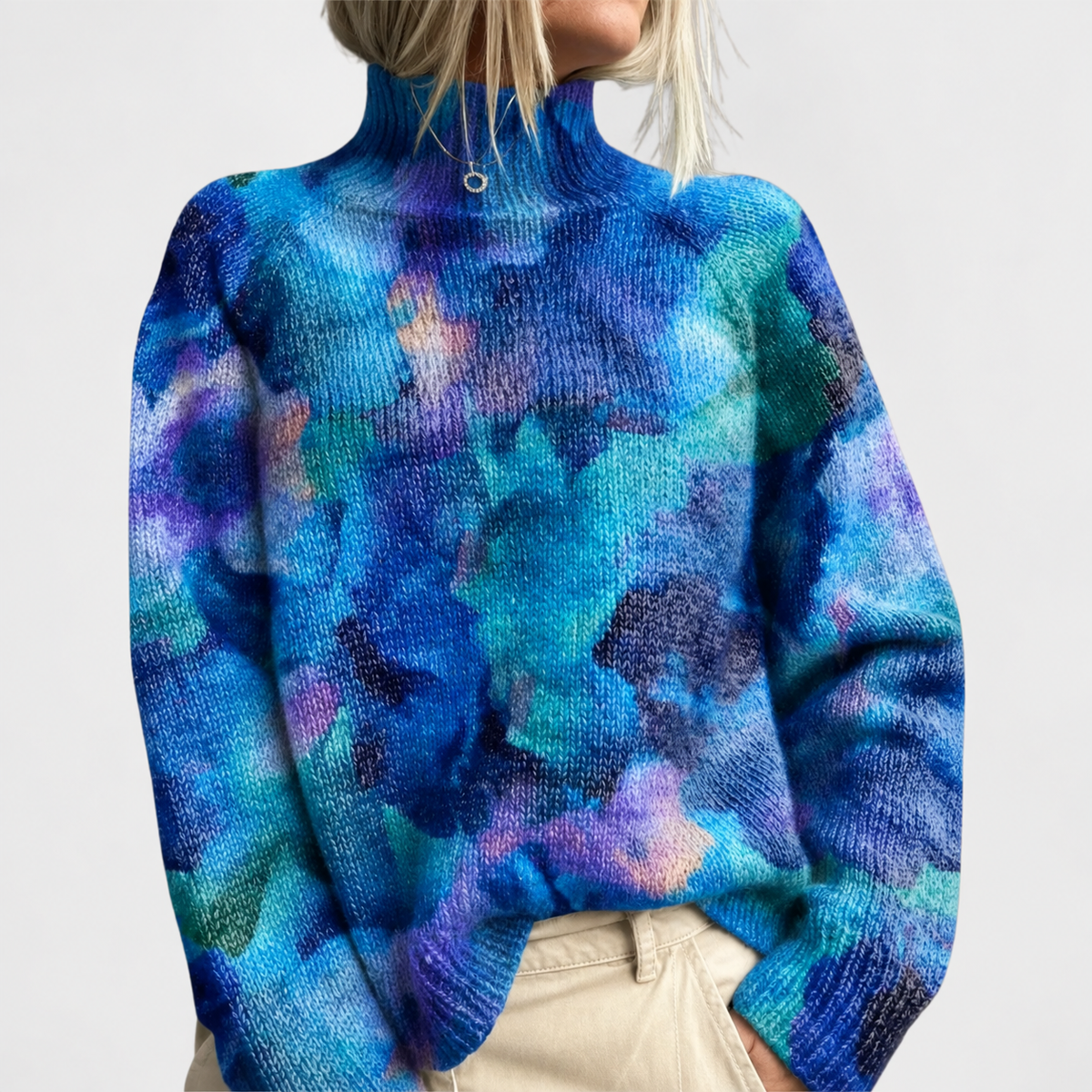 Celeste | Women's Roll Neck Jumper, Ribbed Knit Jumper