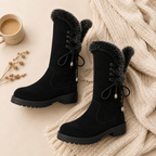 Winona | Fur-Trimmed Knee-High Winter Boots for Women