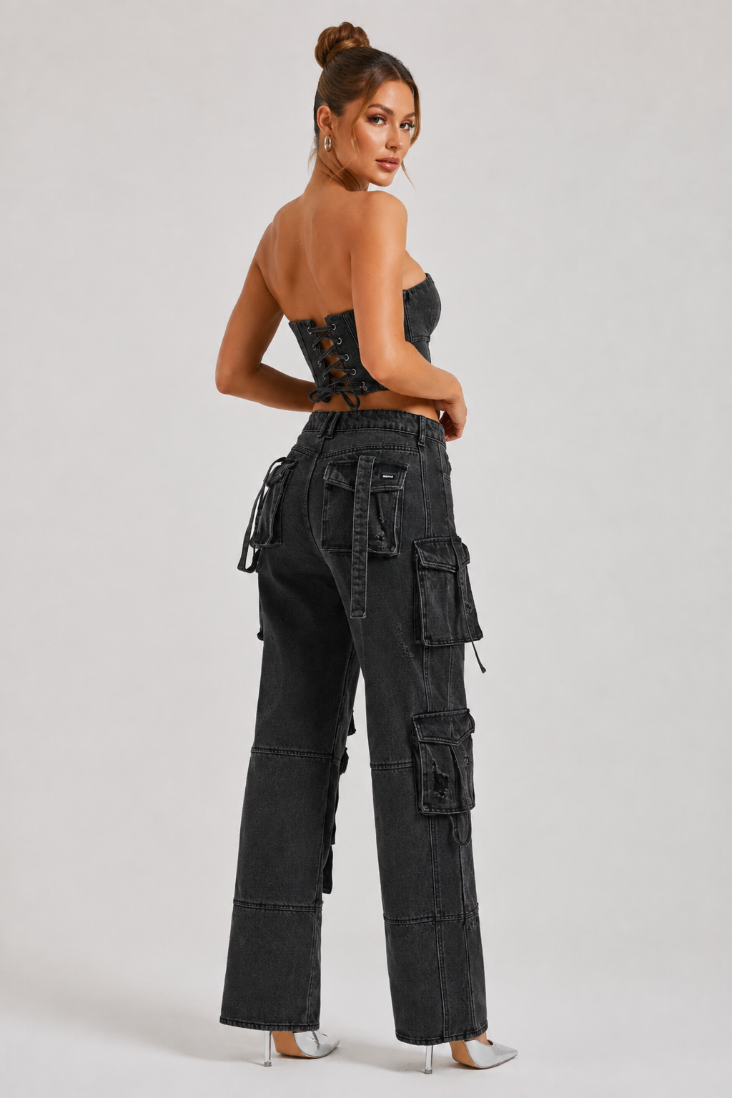 Marlowe – Corset Top & Cargo Trouser Two-Piece Set