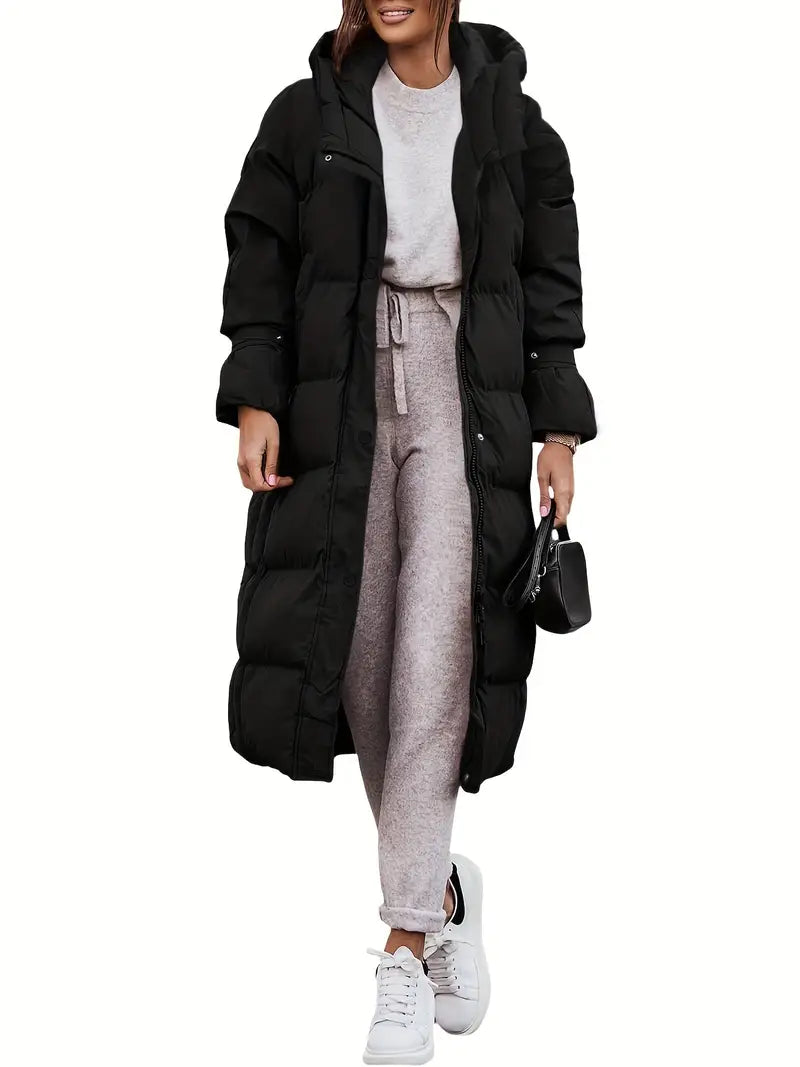 Seraphina – Women's White Hooded Puffer Coat