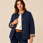 Genevieve – Women's Navy Quilted Puffer Jacket