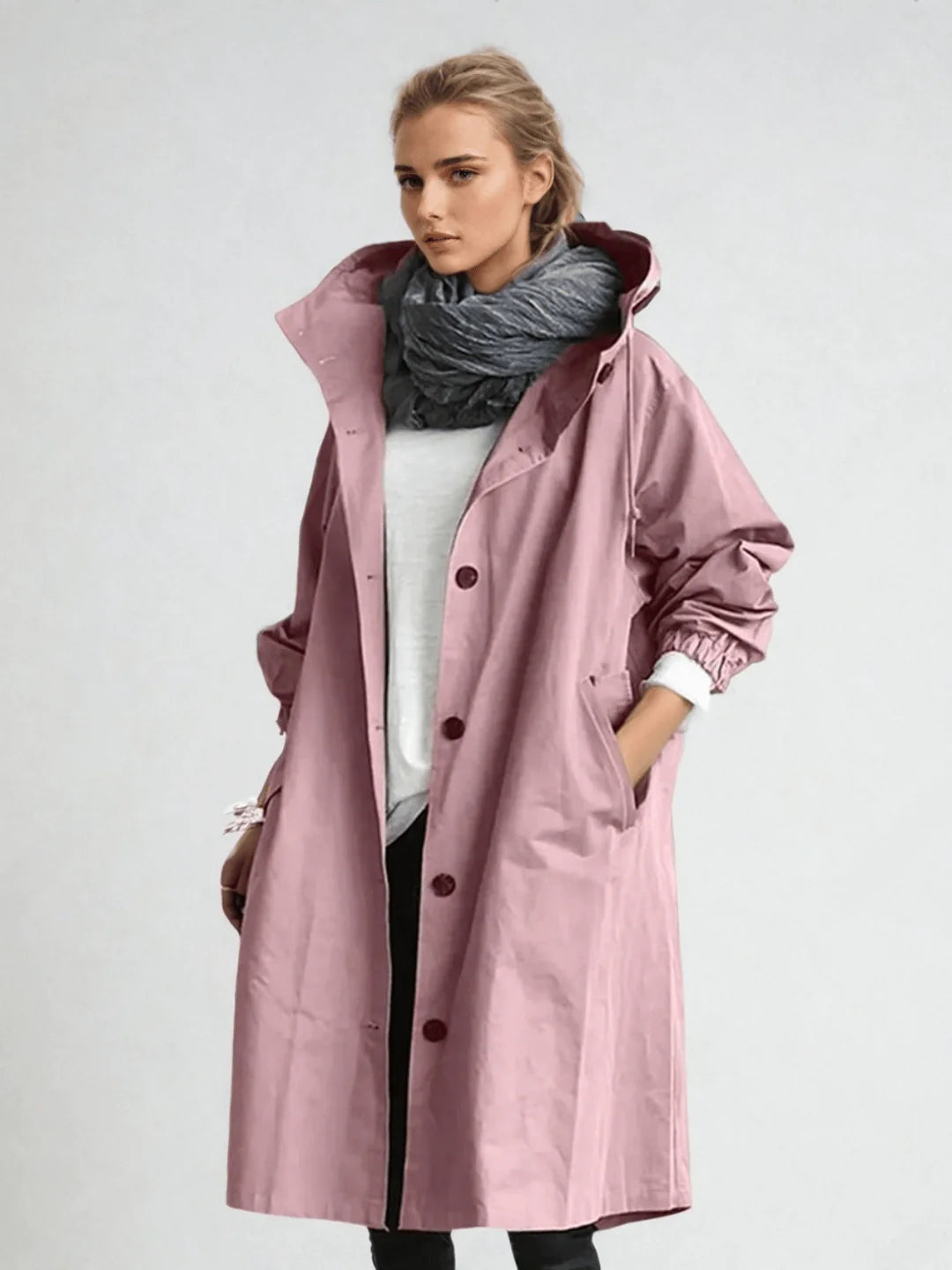 Adeline – Women's Navy Classic Trench Coat