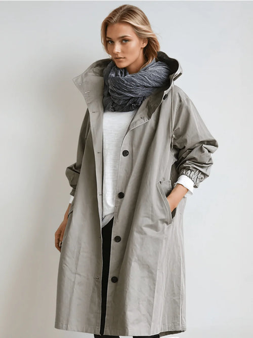 Adeline – Women's Navy Classic Trench Coat