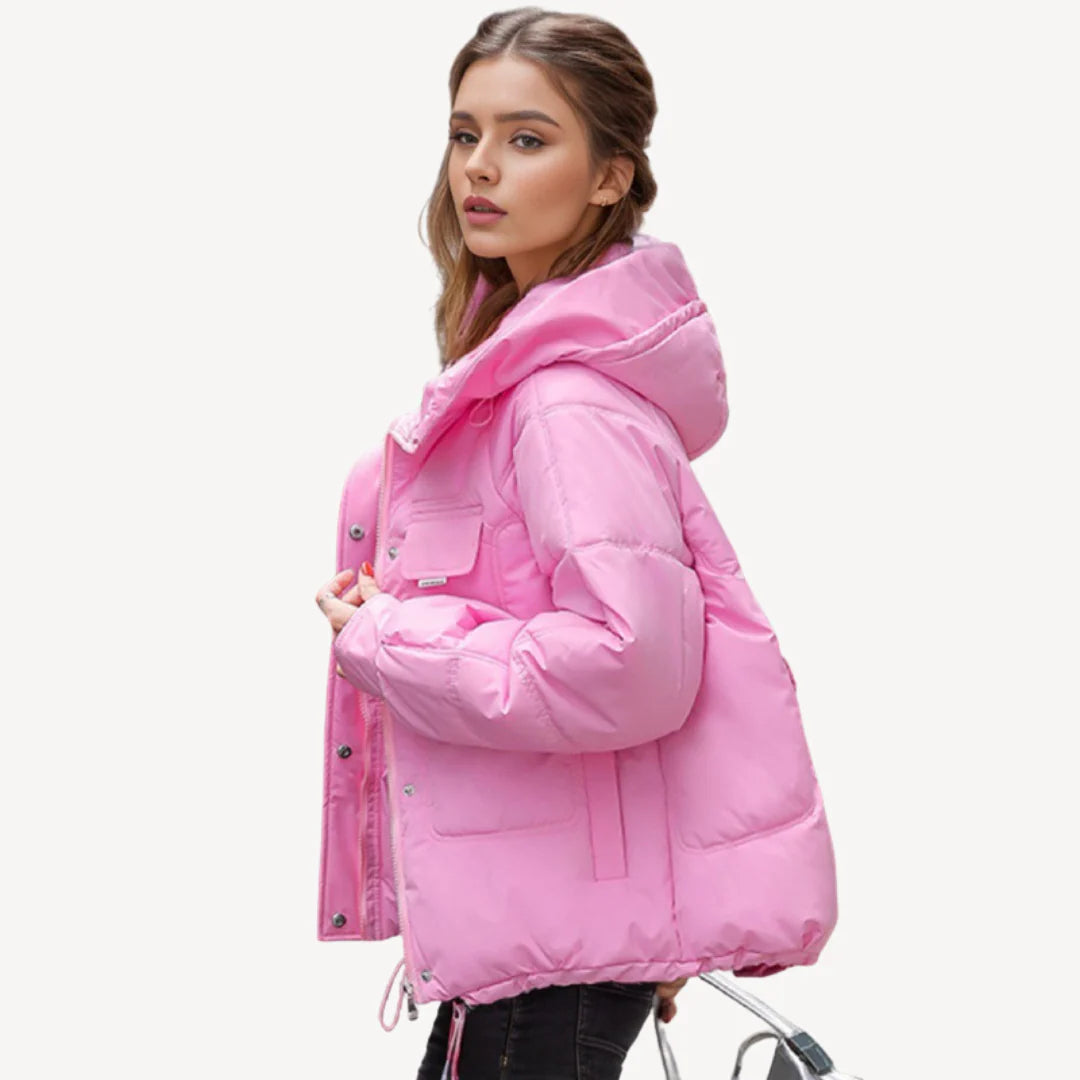Elspeth – Women's Brown Oversized Puffer Jacket