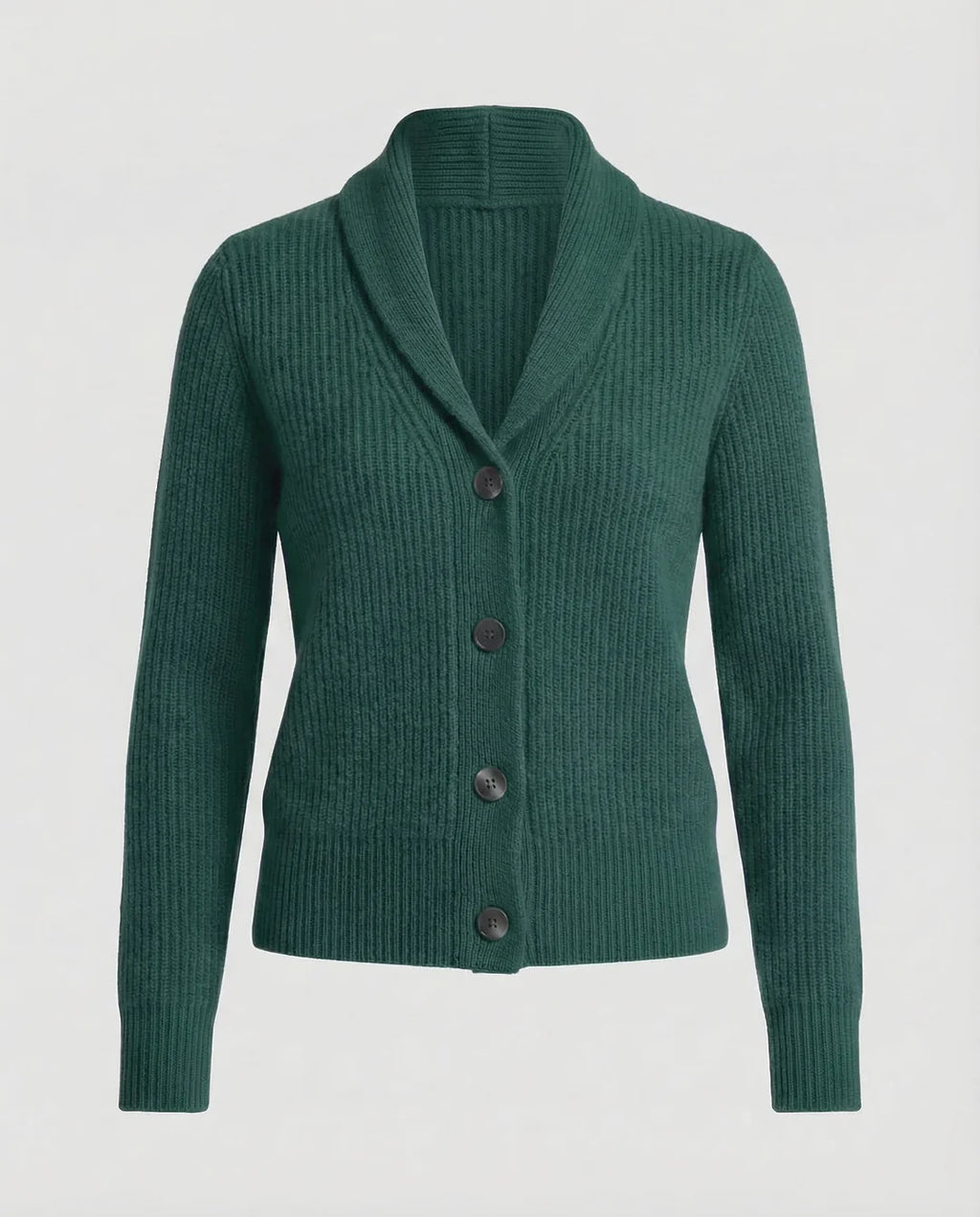 Rowan – Women's Light Blue Lapel Collar Knit Cardigan